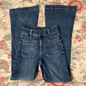 American Eagle super hi-rise flare jeans 00 regular